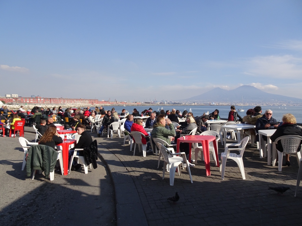 Locals Enjoying food in Naples